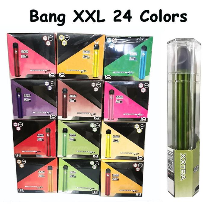 

Bang XXL Disposable Vape Pen Electronic Cigarettes Device 800mAh Battery 6ml Pods Empty Vapors 2000 Puffs Kit