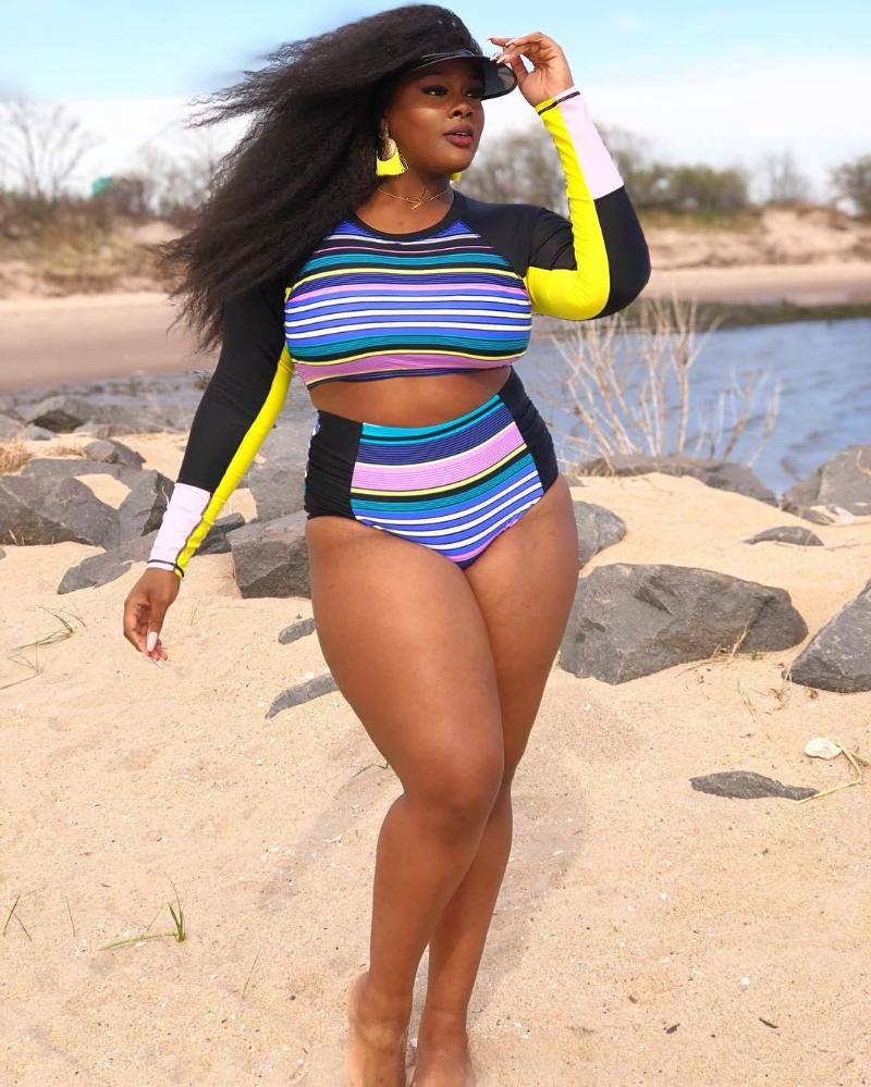 

Women's Tracksuits 2021 Summer Casual Fashion Women Slim Street Sexy Personality Trend Large Print Long-Sleeve Swimsuit Two-Piece Set, Blue