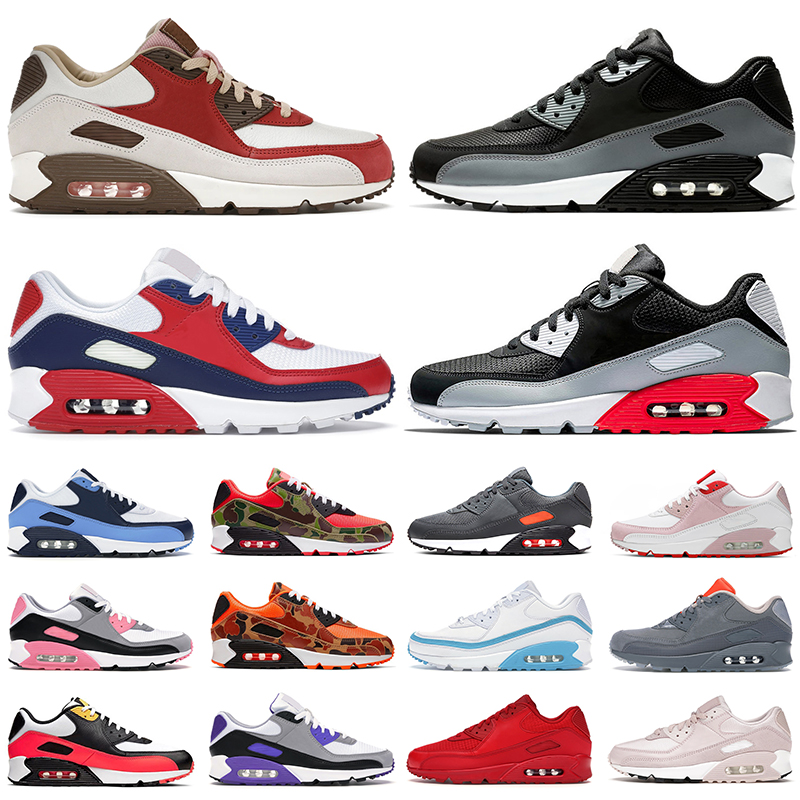 

90 men women running shoes Bacon Barely Rose Black Infrared Blue Void Triple White USA OG Volt UNC mens trainers outdoor sports sneakers, #32
