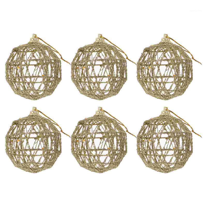 

Party Decoration 6Pcs Crafted Pendants Christmas Balls Decorative Exquisite Decors