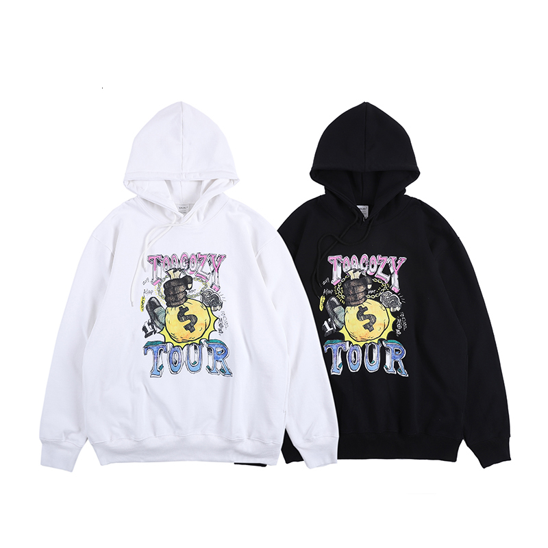 

2021 New 20ss Nova Primavera Muito Acolhedor Carta De Turismo Hoodie Masculino e Feminino Impresso Dlar Com Capuz Moletom Harajuku Hoodies H, Gray