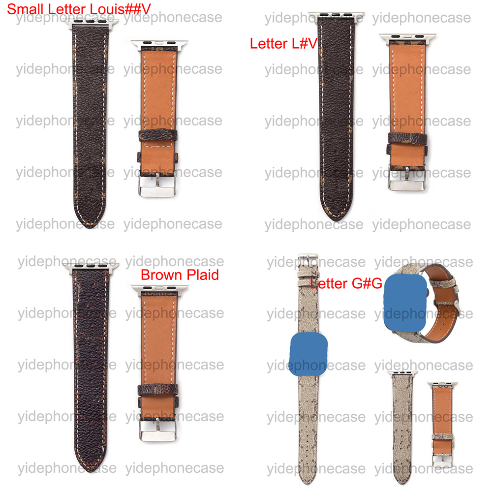 

Designer Watch Band for Aple Watch PU Leather 38mm 40mm 42mm 44mm Adjustable Designer Watch Strap for Watches