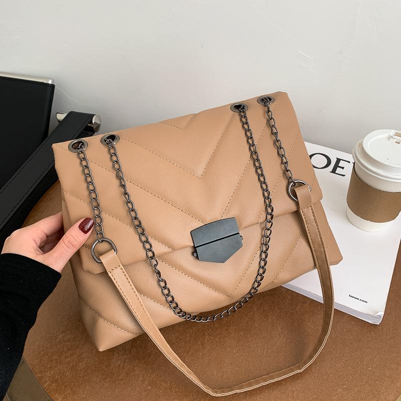 

Vintage shoulder bag Crossbody Bags For Women Messenger Bags 2021 Leather Luxury Handbags Women Designer Sac A Main Femme, Brown