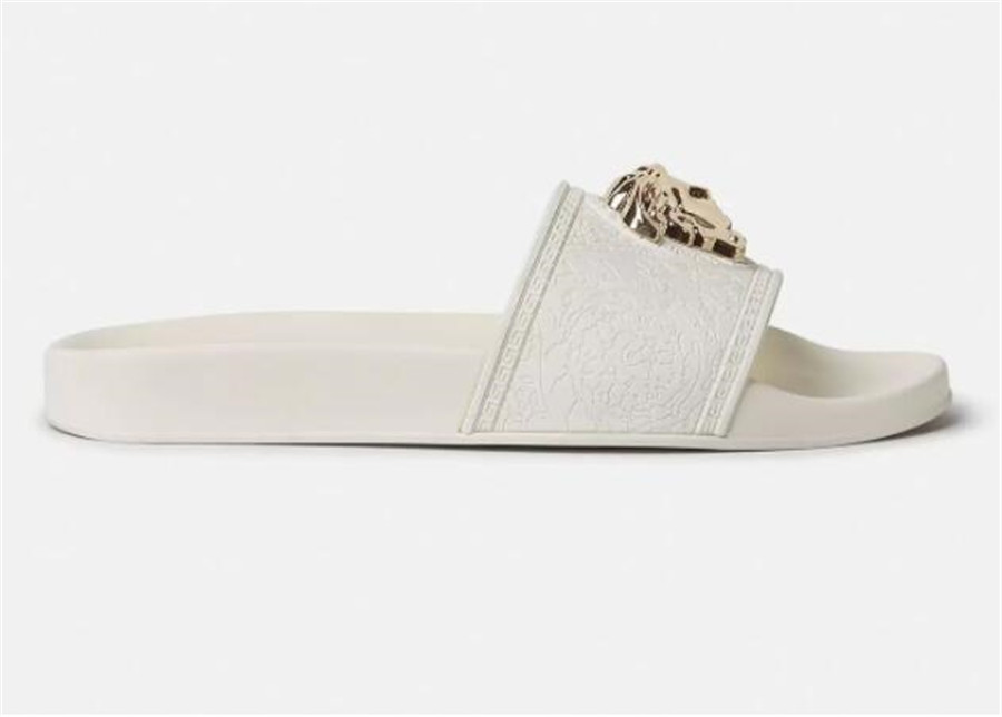 

New Men Women sandals Designers Slippers Flat Slides bottom slipper Leather beach Shoes unisex sandal transparent Jelly flip flops G90236, A box