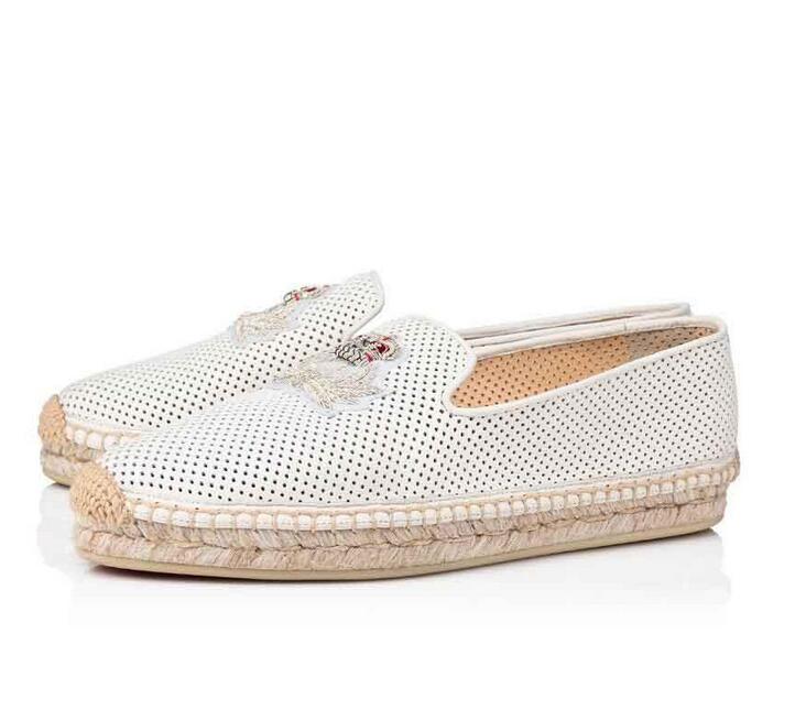 

Female Red Bottom Sneakers Shoes Luxury Party Wedding Gentleman Nanou Orlato Flat Men Women Espadrille Rope Sole Loafers Casual Walking EU36-46