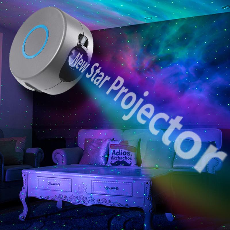 

Night Lights LED Starry Sky Projector Colorful Light With Remote Control Flashing Star Projection Lamp For Bar Party Decor EU/US Plug