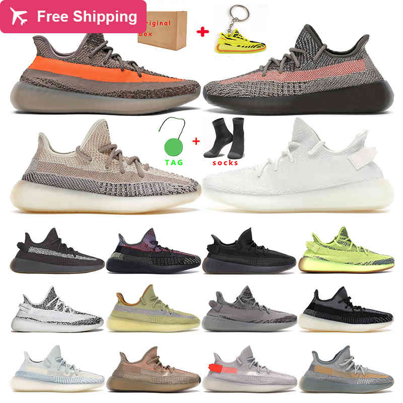 

36-45men women running shoes Ash Pearl Stone Sand Taupe Carbon Zebra black Yecheil Reflective Beluga Natural trainer outdoor sports sneakers with