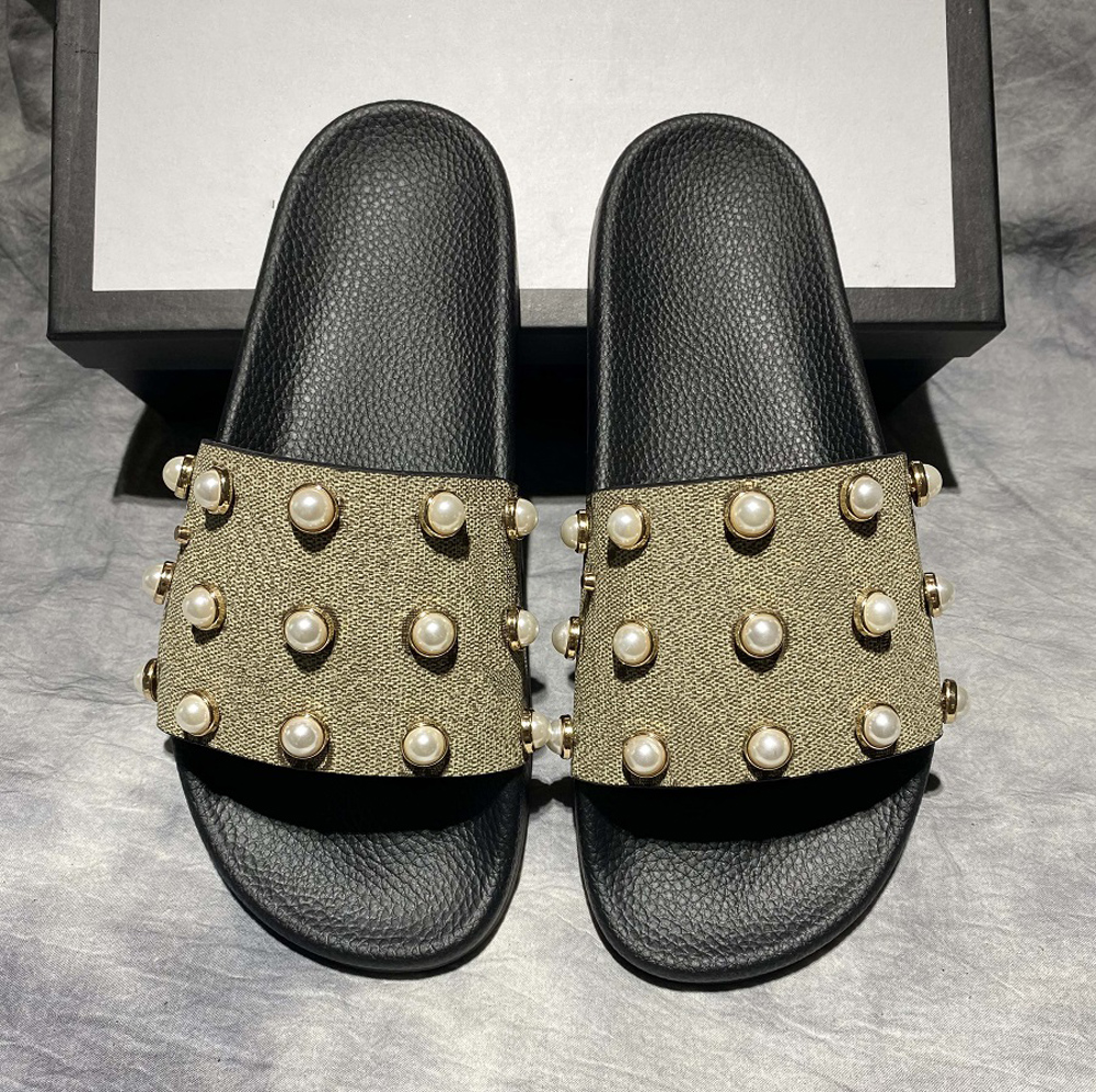 

2021 Woman/Man Sandals quality Stylish Slippers Fashion Classics Sandal Men Women Slipper Flat shoes Slide Eu:35-45 With box shoe02 035