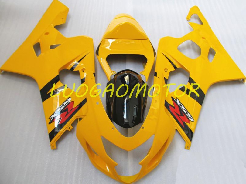 

Injecion Motorcycle Cowling Fairings kit for SUZUKI GSXR 600 750 GSXR600 GSXR-750 Bodywork 2004 2005 Fairing kits ABS Free Custom Gift 04 05 Black Yellow