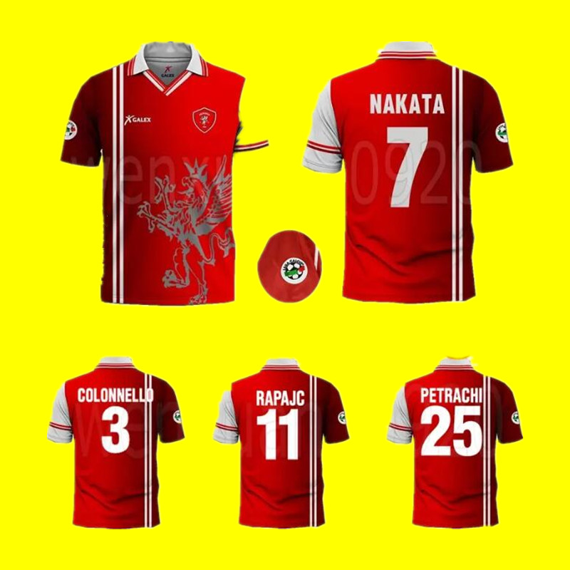 

1998 1999 Perugia retro soccer jersey 98 99 Associazione Calcistica Perugia Calcio NAKATA RAPAJC PETRACHI vintage classic football shirt, Home jersey