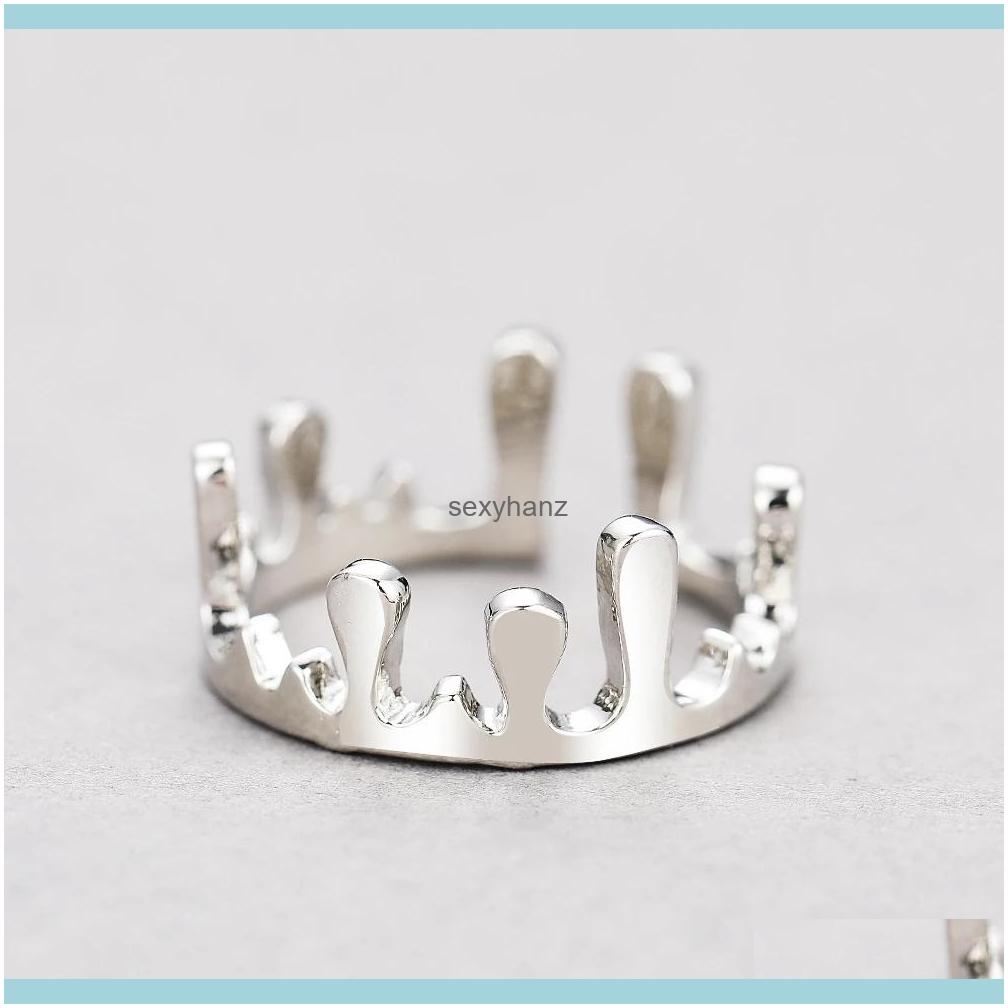 

Cluster Gold Color Retro Knuckle Rings For Women Vintage Geometric Simple Cute Fire Crown Ring Set Party Bohemian Jewelry 1 Pcs/Set Drop Del