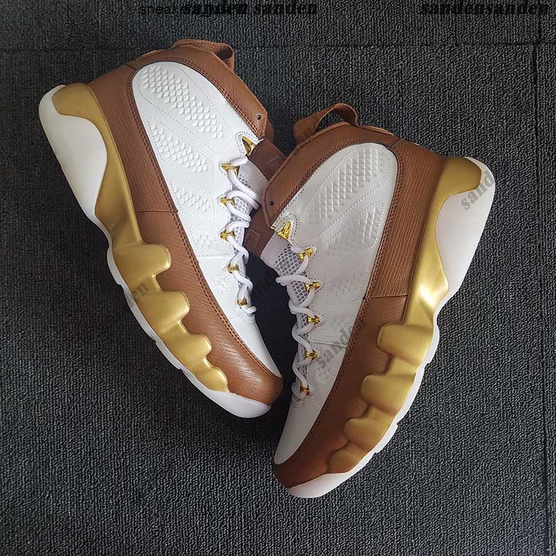 

9 Mop Melo Gold and Brown 302370-122 mens boy basketball shoes 9s athletic sports sneaker, Payment link