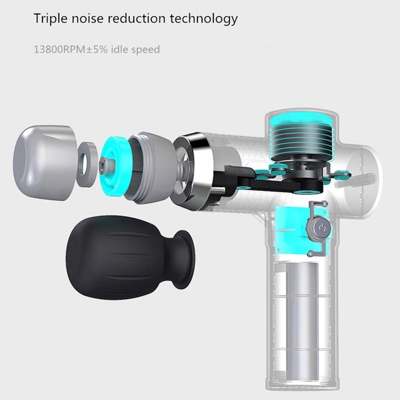 

Mini Massage Gun 3 Gears Deep Muscle Vibration Relief Pain Electric Massager USB Rechargeable Slimming Shaping Massager