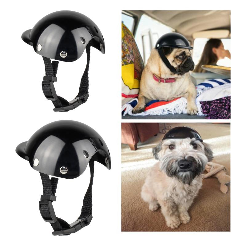 

Motorcycle Helmets Pet Helmet Sun Rain Protection Safety Hat For Riding, As pic