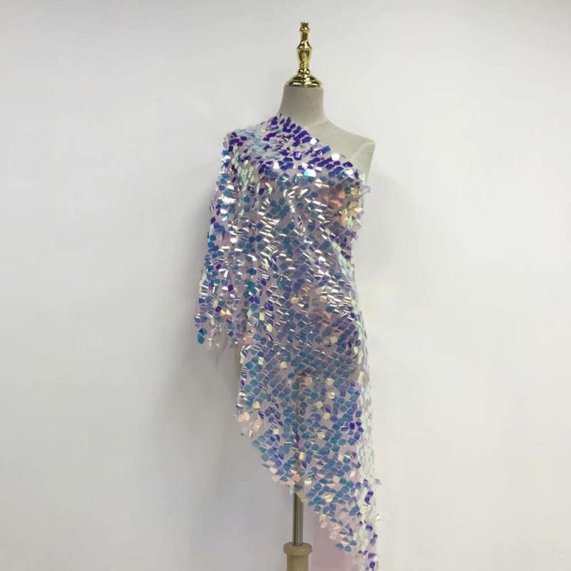 

Royal Blue African Lace Fabric Embroidery Nigerian Lace Fabric 2021 High Quality French Tulle Sequin Women Dress
