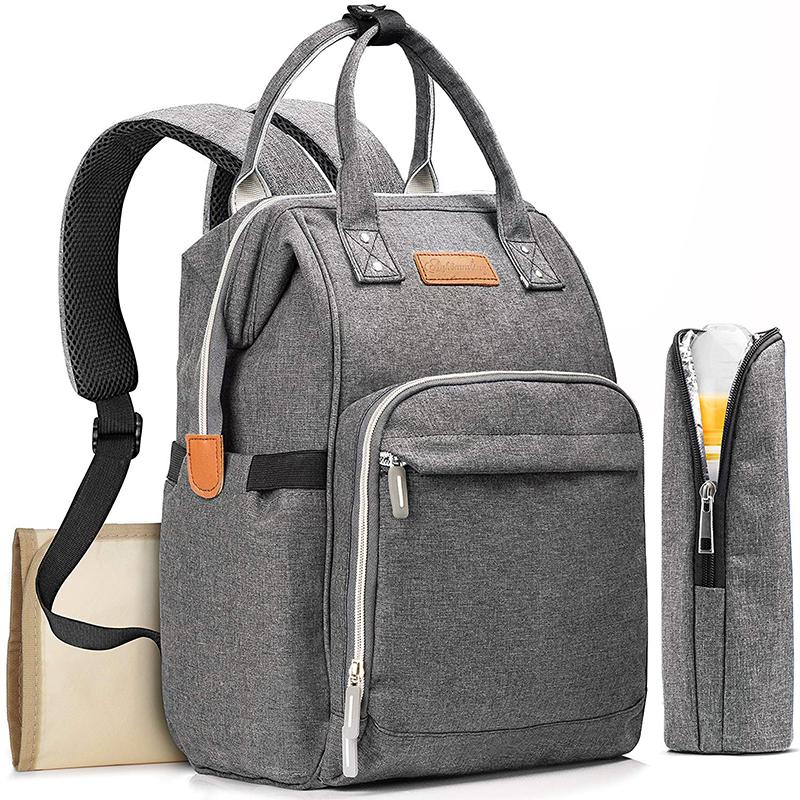 

Backpack Large Capacity Diaper Tote Bag Fashion Multifunctional One-shoulder Baby Portable Shopping Handbag, Black