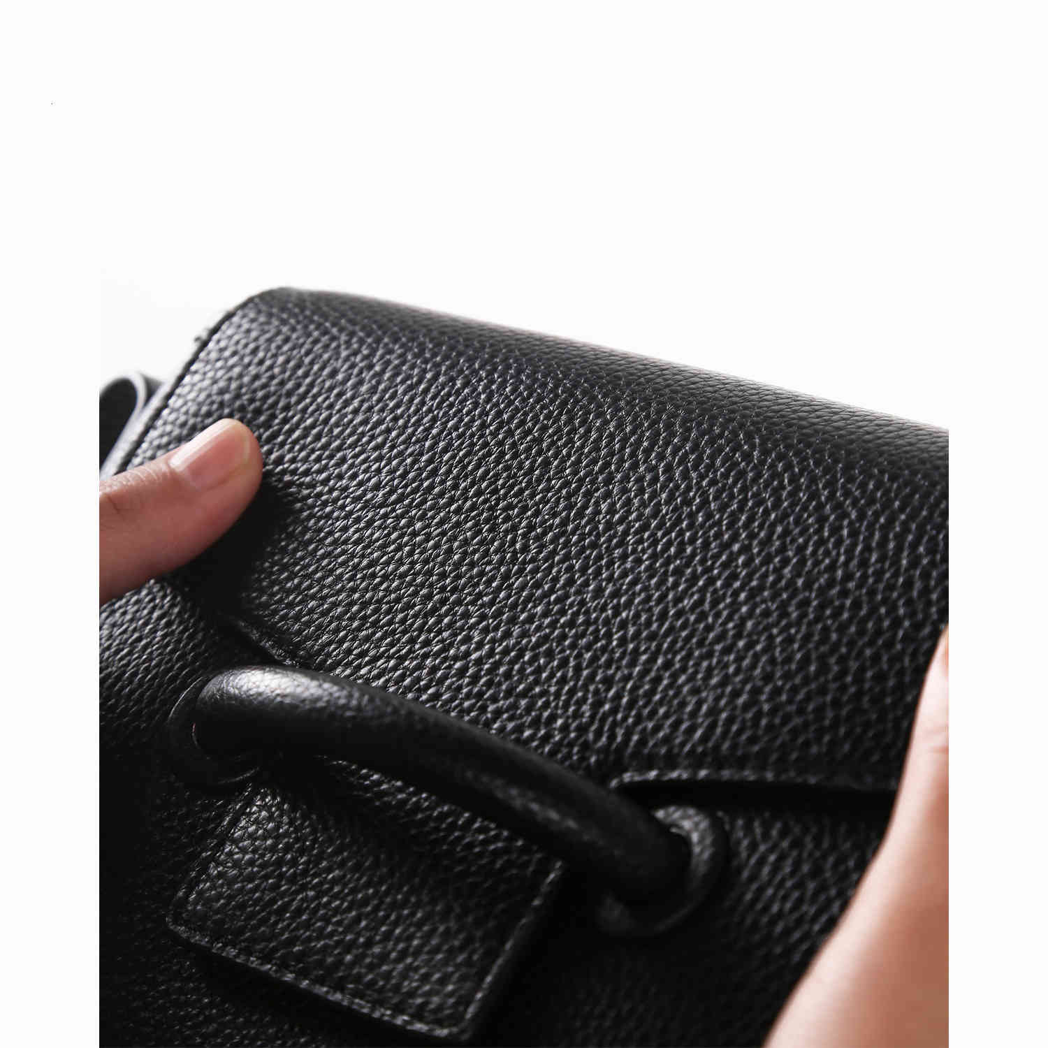 

japanese niche women's bag ever city shoulder ins envelope layer cowhide messenger small square, Black;red