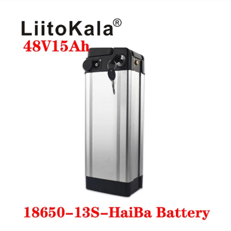 

2021 LiitoKala Haiba 48V 15Ah Bottom Discharge electric bike bicycle 48V 18650 lithium battery HaiBa ebike battery 15A BMS