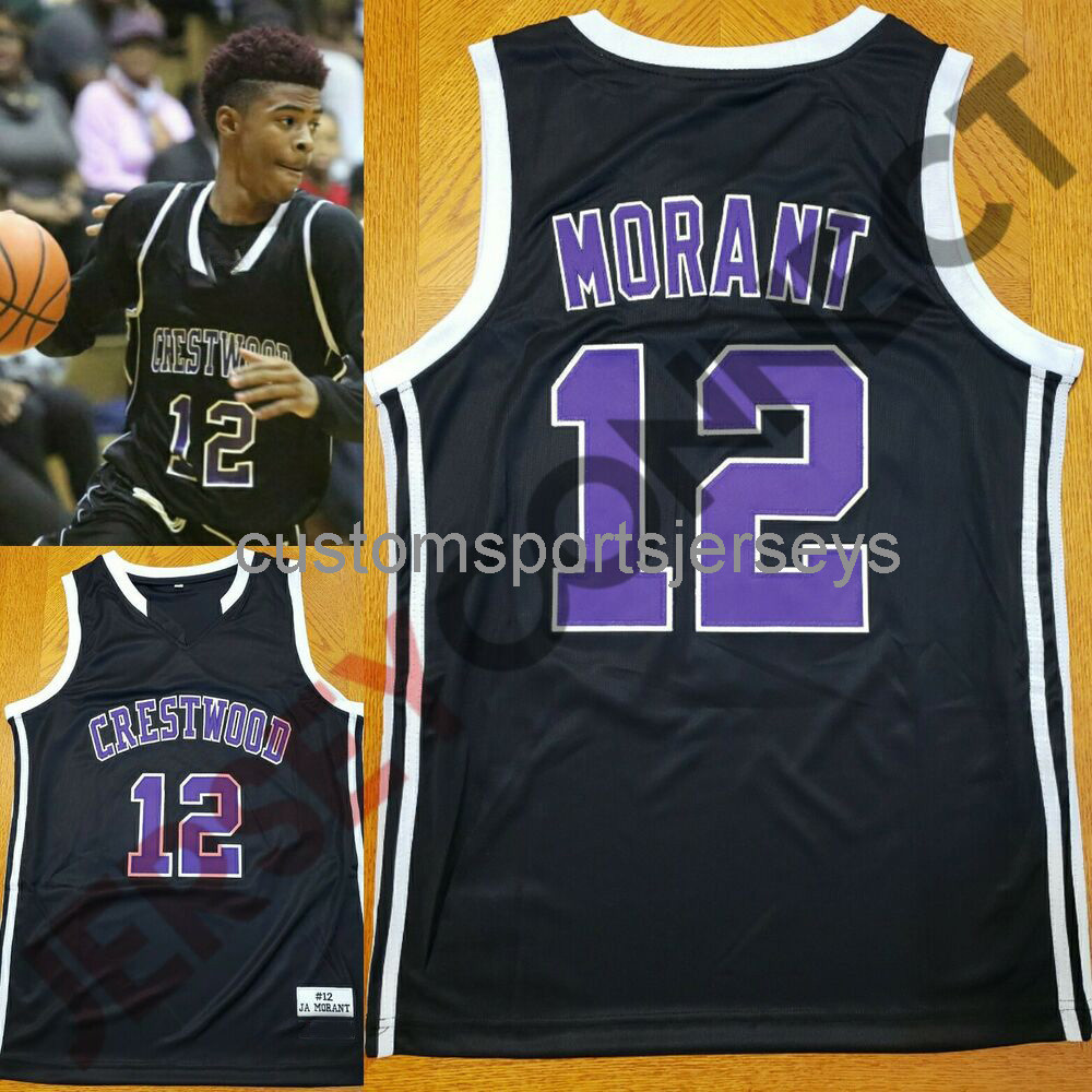 

Ja Morant Crestwood Knights Basketball Jersey Mens Women Youth Custom Number name Jerseys -6XL, Black