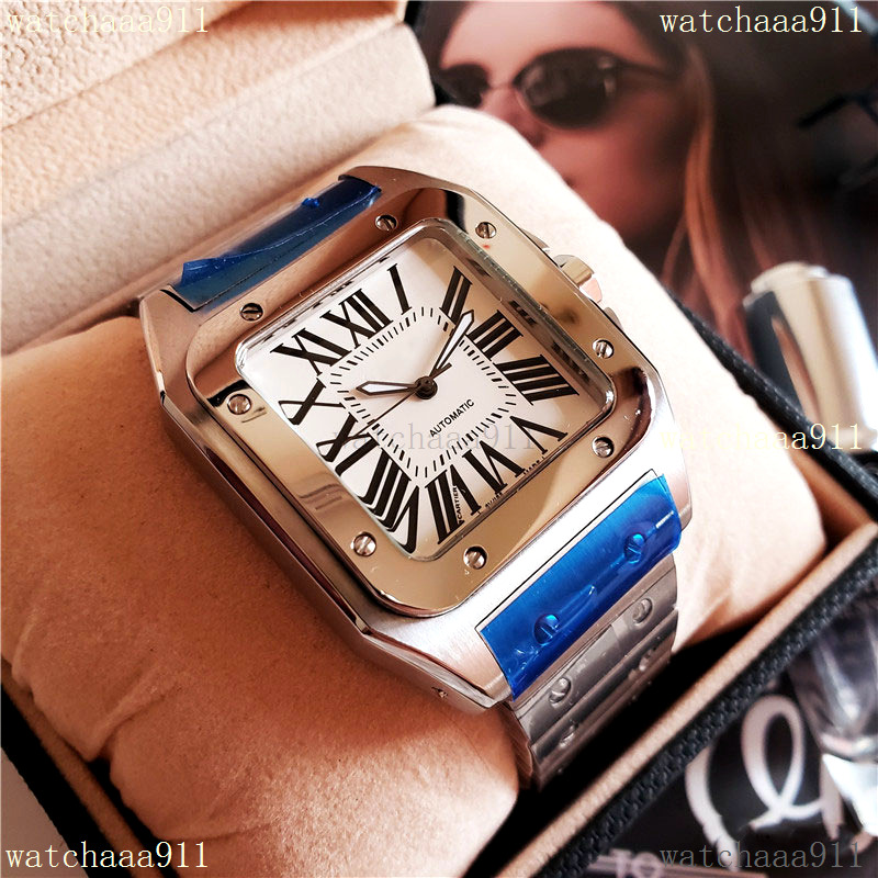 

TOP AAA Men's Mechanical Watch, Waterproof Design, Square dial, Designer 39mm wristwatches, Box