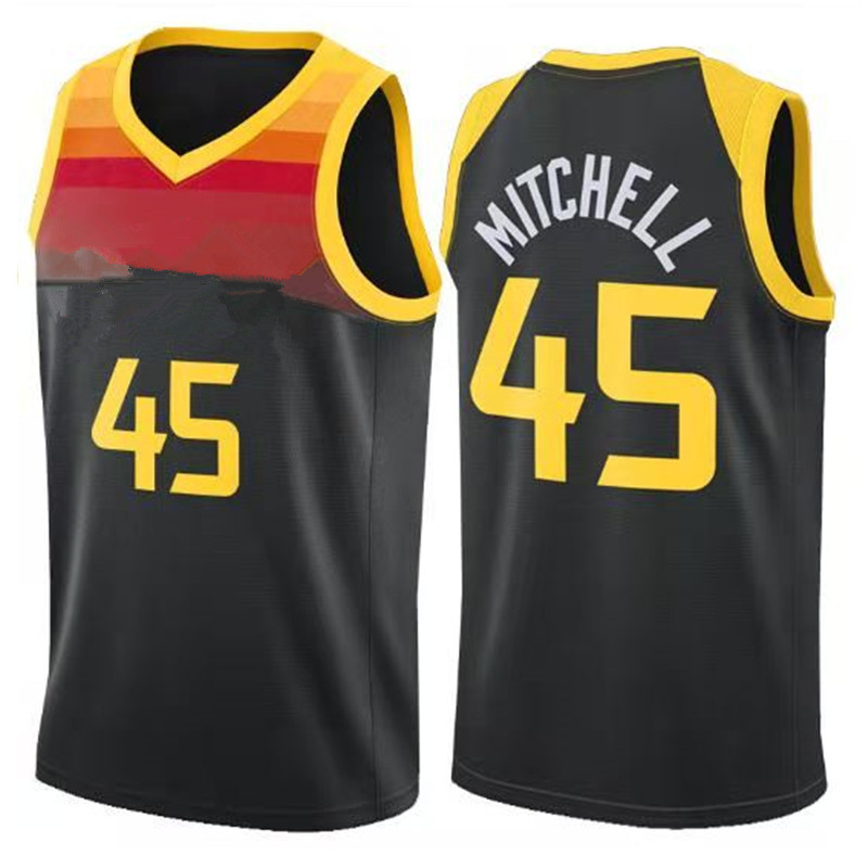 

Donovan 45 Mitchell Jersey Mike 10 Conley Rudy 27 Gobert John 32 Malone 12 Stockton Basketball Jerseys men