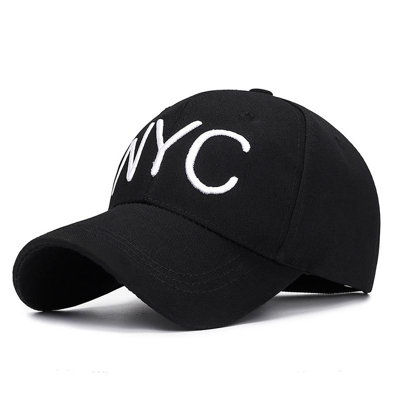 

Ball Caps 2021 Casual NYC 3D Letter Embroidery Dad Hat Men Women Summer Fashion Baseball Cap Spring Autumn Visor Adjustable Hats, Black