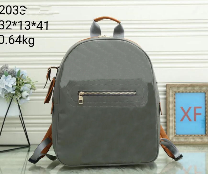 

Discovery Classic Designer man student Backpack for men genuine leather double shoulder bag pvc design handbag school notebook 9030, Black