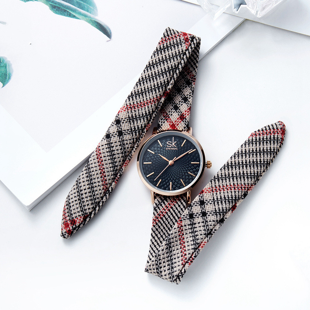 

Cloth strap watch Wristwatches Watches ZBNSYD00364-White