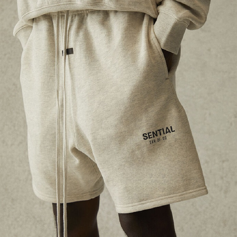 

2021 Summer Europe USA Reflective Shorts Women Men skateboard High Street Running Middle Pants Jogging Short Sweatpants, Taupe shorts