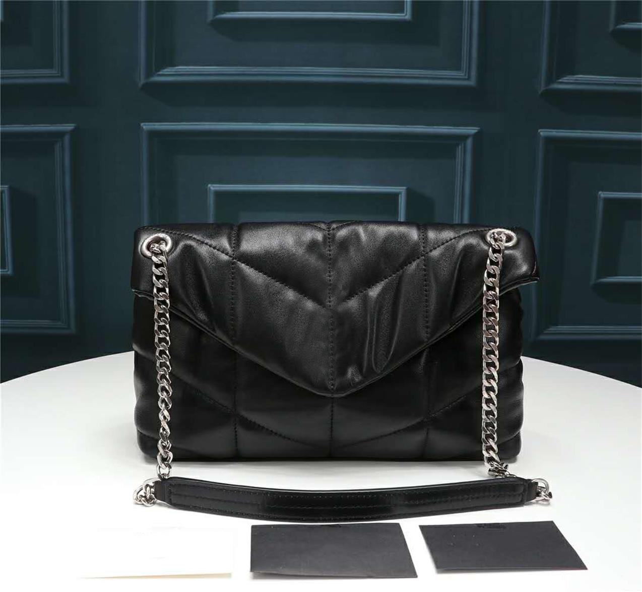 

2021 Luxury Designer Handbag Crossbody Bag Genuine Leather Large Capacity Classic Fashion Retro Chain One Shoulder Original Box Packaging