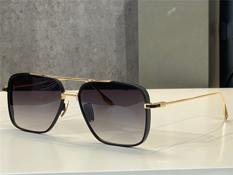

Subsystem Square Sunglasses Gold Black/Grey Gradient Glasses Sunnies Men Fashion Sunglasses Eye wear Accessories UV400 with Box