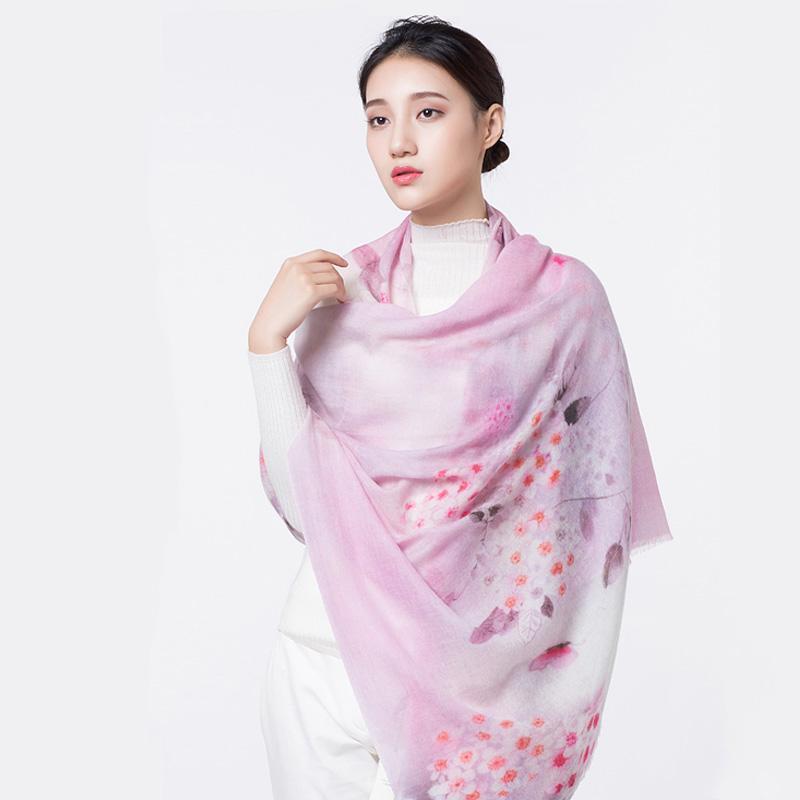 

Shanghai Story Official Flagship Store Wool Cashmere Scarf Ms. Qiu Dong Long Shawl To Keep Warm