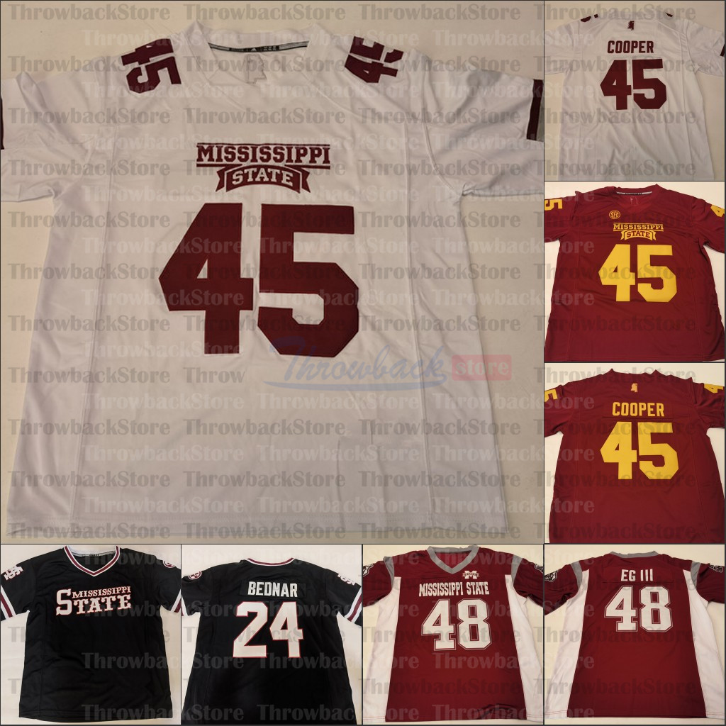 

Custom Mississippi State Bulldogs College Football 6 Garrett Shrader 7 Stevens 15 Dak Prescott 9 Tyrell Shavers Jerseys, Black i