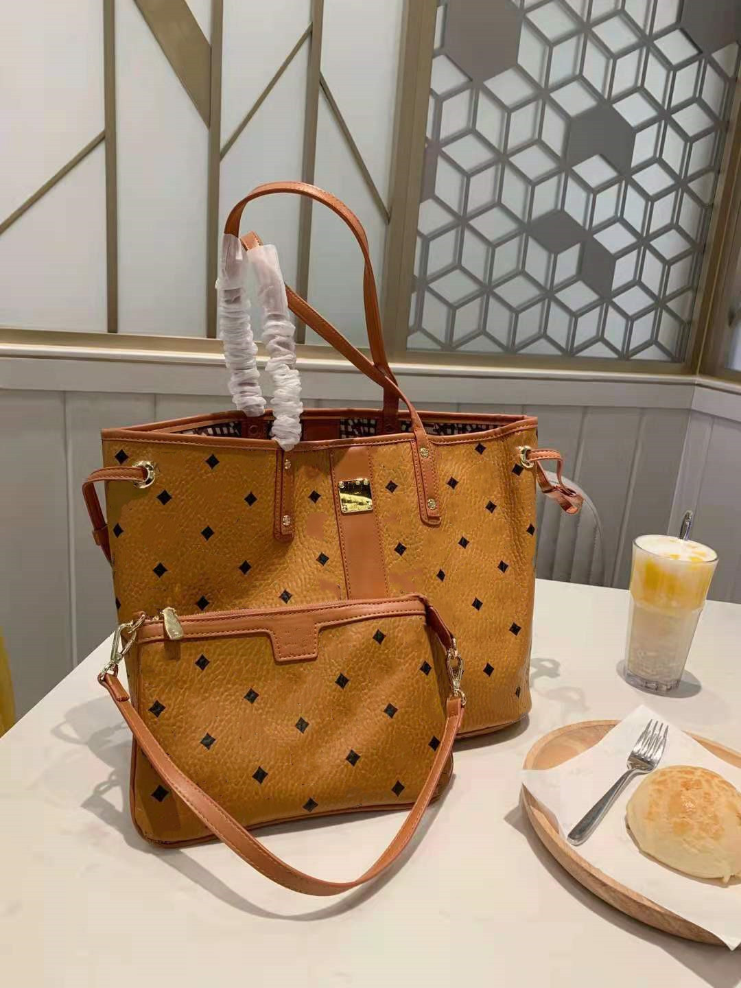 

Designer design high quality classic shopping bag original double flower cut flower mother baby bag handbag, small bag is used alone., Pink