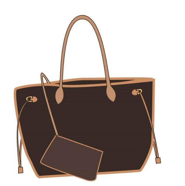 

2021 New Fashion Women Handbags Ladies Designer Composite Bag Lady Clutch Bags Shoulder Tote Female Purse Wallet Big Size, Letter(red inside)