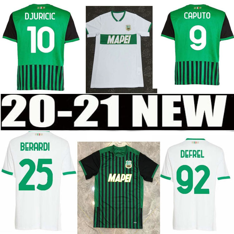

2020CAPUTO Sassuolo Soccer Jerseys BERARDI 2021 TRAORE DJURICIC Football Shirt 20 21 M.LOPEZ BOGA DEFREL LOCATELLI Jersey, Black;yellow