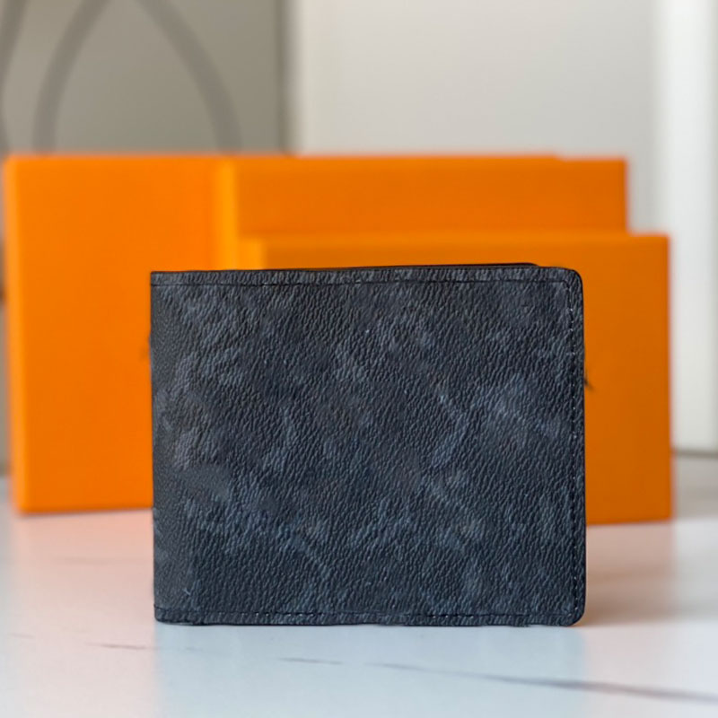 

2021 Top Quality Men Wallet Designer Card Holder Paris Fashion Women Long Purse Graffiti Doodle Canvas Leather Short Wallets Money Clip Credit Bag With Box, Black-card