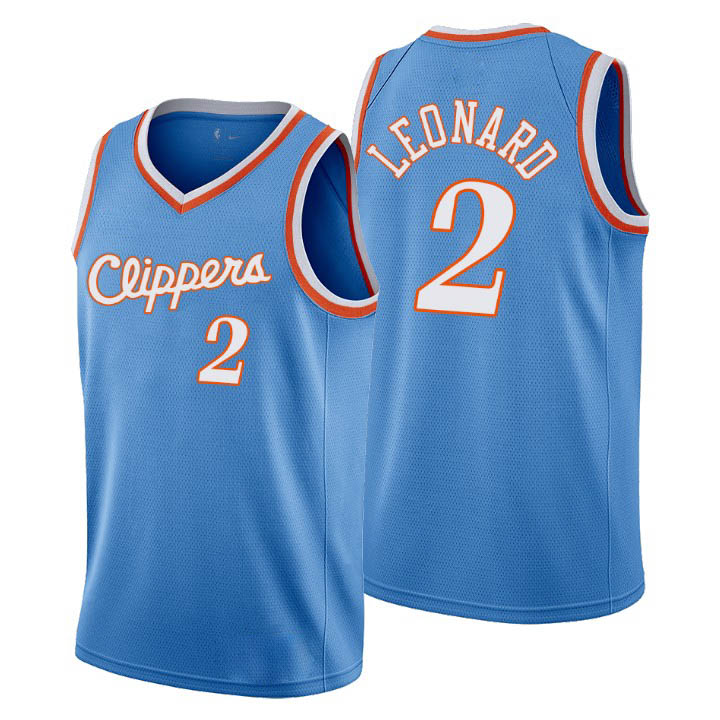 

2021-22 LA''Clippers''MEN Reggie Jackson Ivica Zubac Paul George Kawhi Leonard City 75th Anniversary Blue basketball Jersey, 13