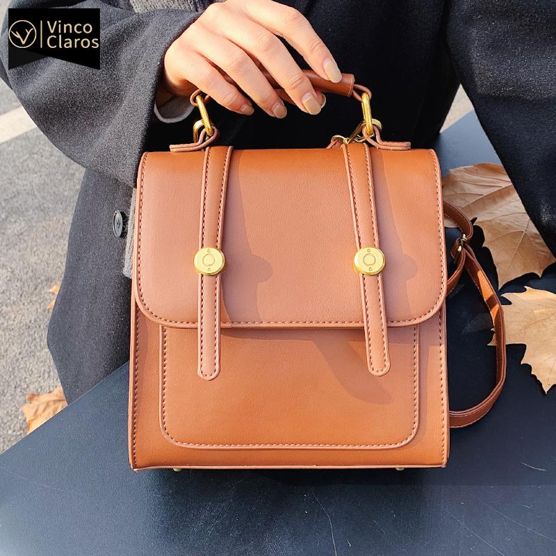 

Luxury Mini Backpack Purse for Women Designer Leather Fashion Small Cute Back Pack In 30cm Travel Vintage Designer Bag Mochila, White