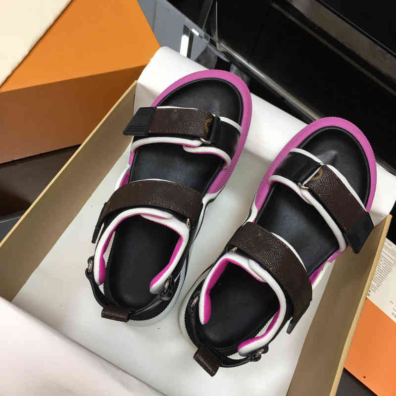 

Sandals spring In early , the real leather plaid Hook & Loop platform sandal is available sizes 35-40 936K, Wear stick