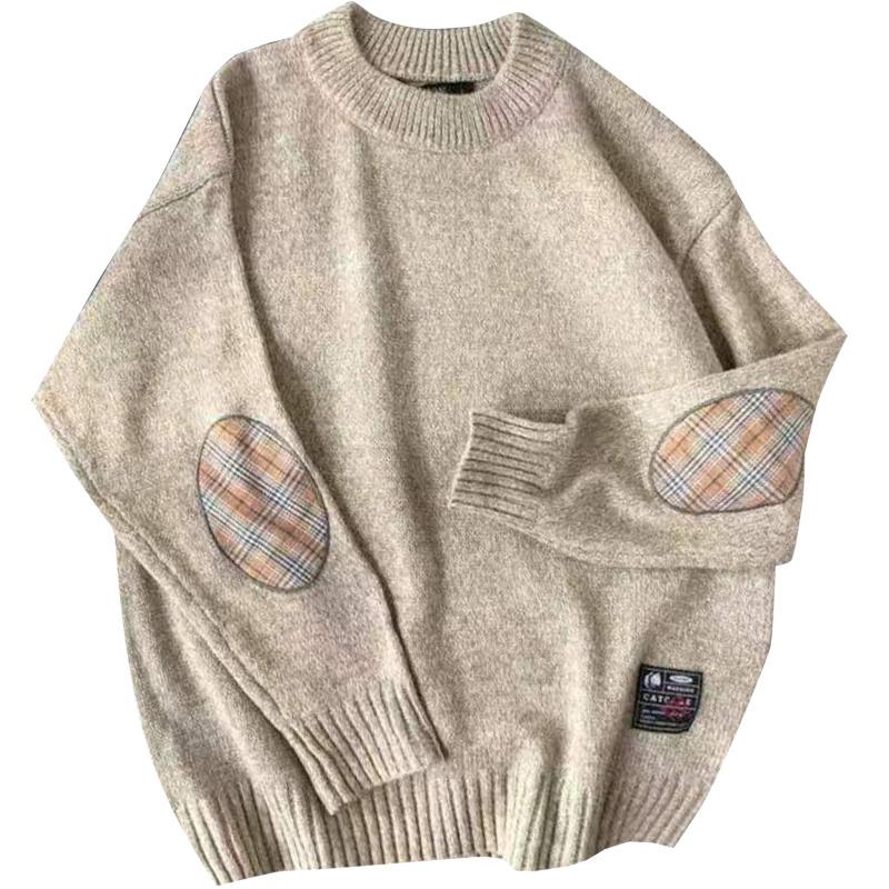 

Women's Sweaters Harajuku Oversized Sweater Men 2021 Winter Japanese Loose Vintage Knitted Streetwear Round Neck Pullovers Knitwear M-5XL, Color 1