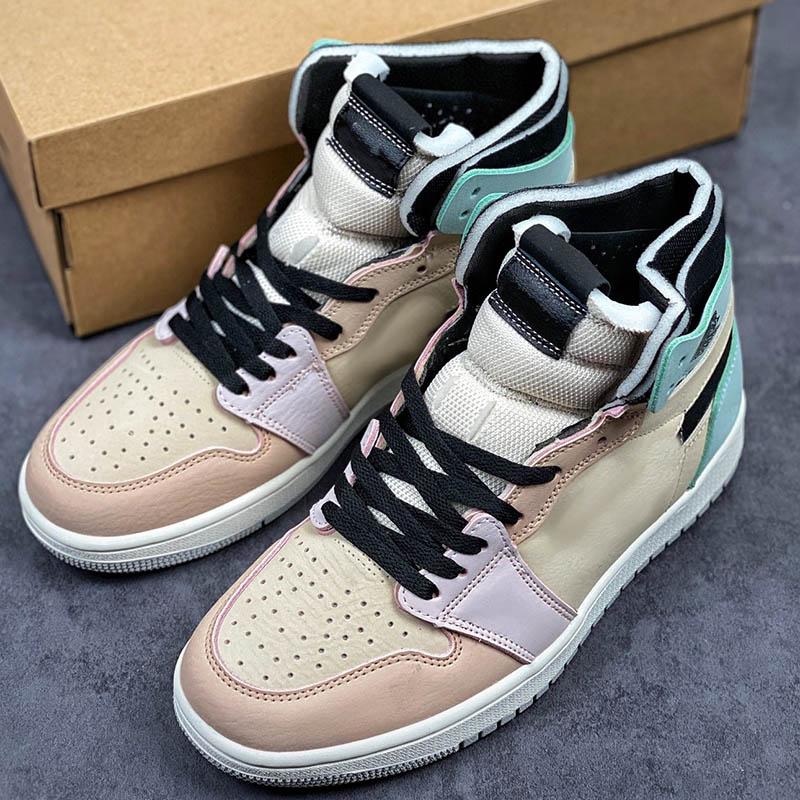 

Top Quality Jumpman 1 classical Basketball Shoes 1s High Macarons in color Designer Fashion Sport Running shoe With Box, #1