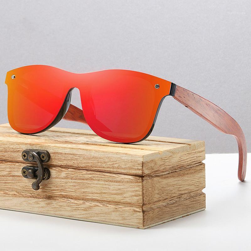 

Wind-face One Mirror Bamboo Wood Glasses Natural Wooden Sunglasses Men's Polarized Fashion Trendy UV400 Lens