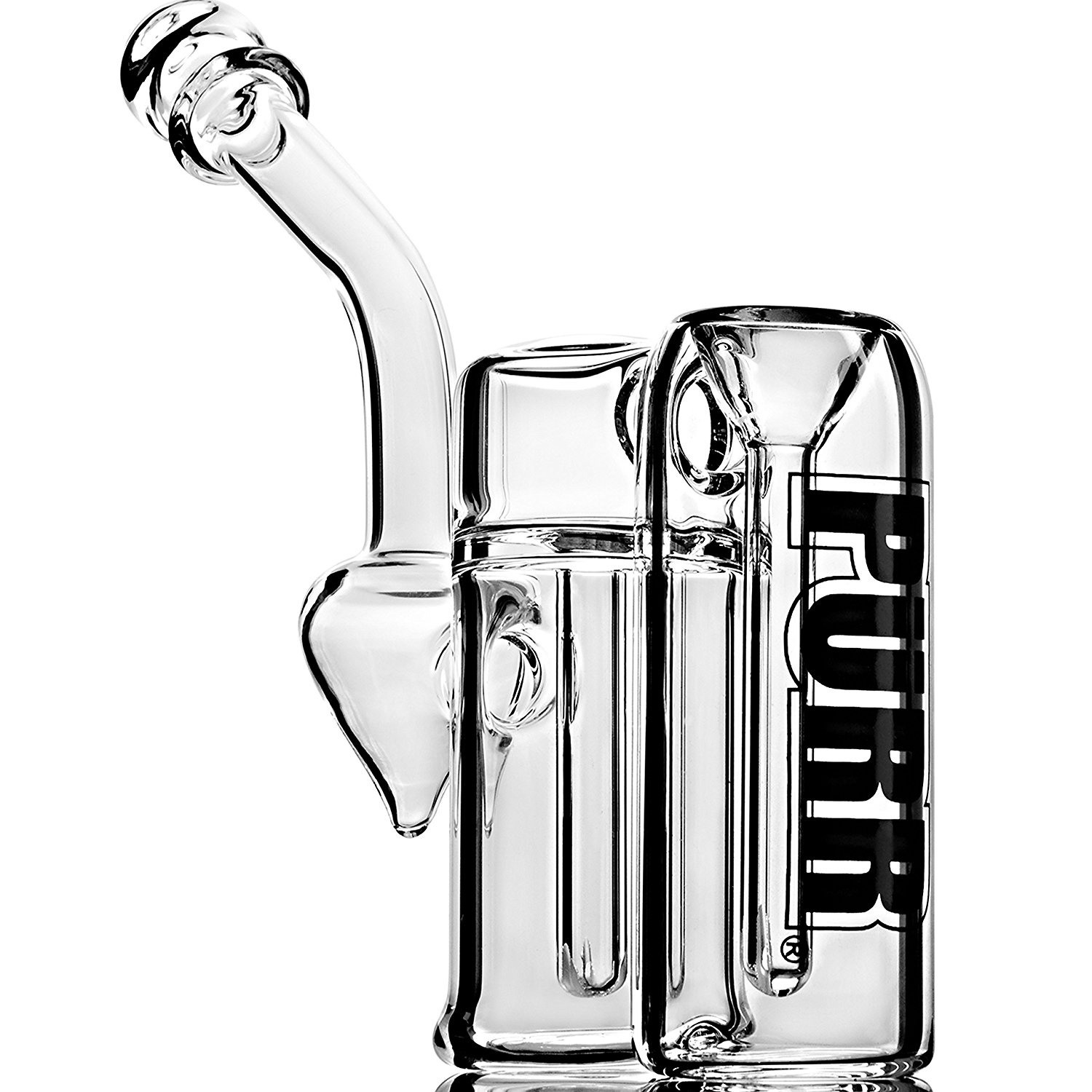 

Double Chamber Bubbler Pipe Clear Mini Glass glass
