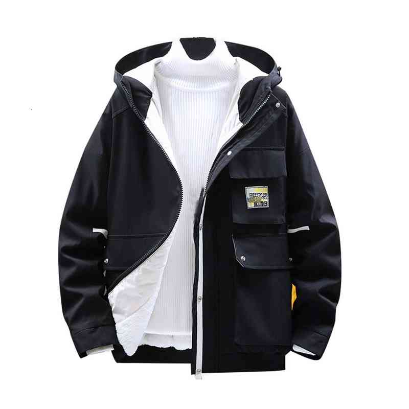 

Men's Down & Parkas Style For Men In Autumn And Winter Fashion Hat Leisure Tooling Coat winter jacket men erkek mont 71lr# OMIO, 1# shoe box