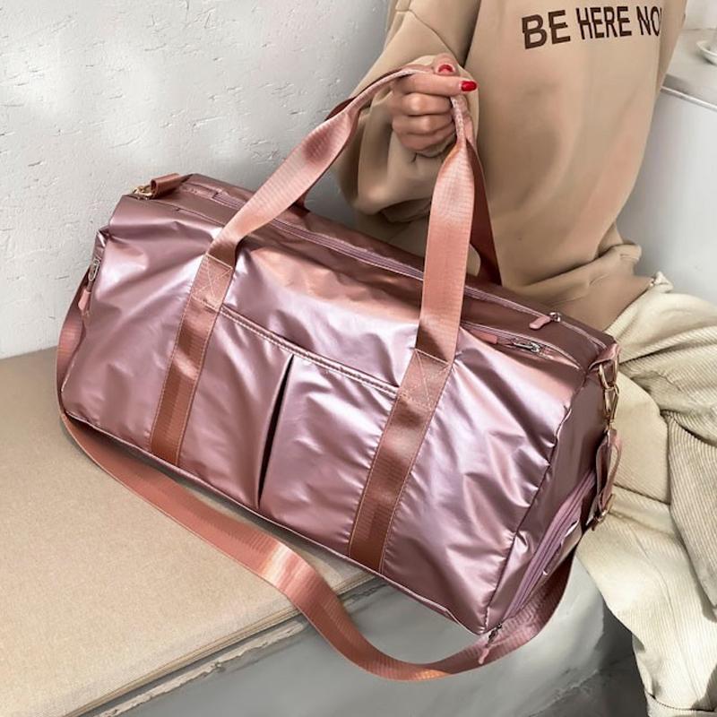 

Women Gym Bags for Fitness Training Outdoor Travel Sport Bag Multifunction Dry Wet Separation Bags Sac De Sport Weekender Bag 56, Black