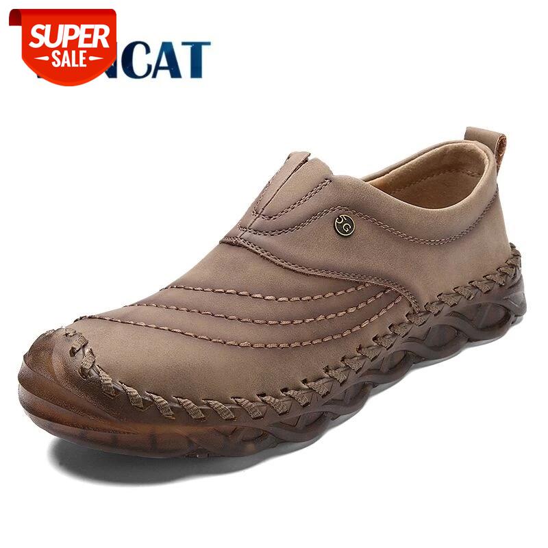 

New Comfortable Men Casual Shoes Loafers High Quality Leather Men's Shoes Work Men Flats Hot Sale Moccasins Size 38-48 #Up6q