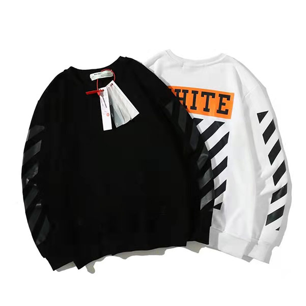 

Autumn and winter 2021 new fashion brand hoodie classtter round neck pure cotton loose couple sweateric diagonal stripe le, Clothing accessories
