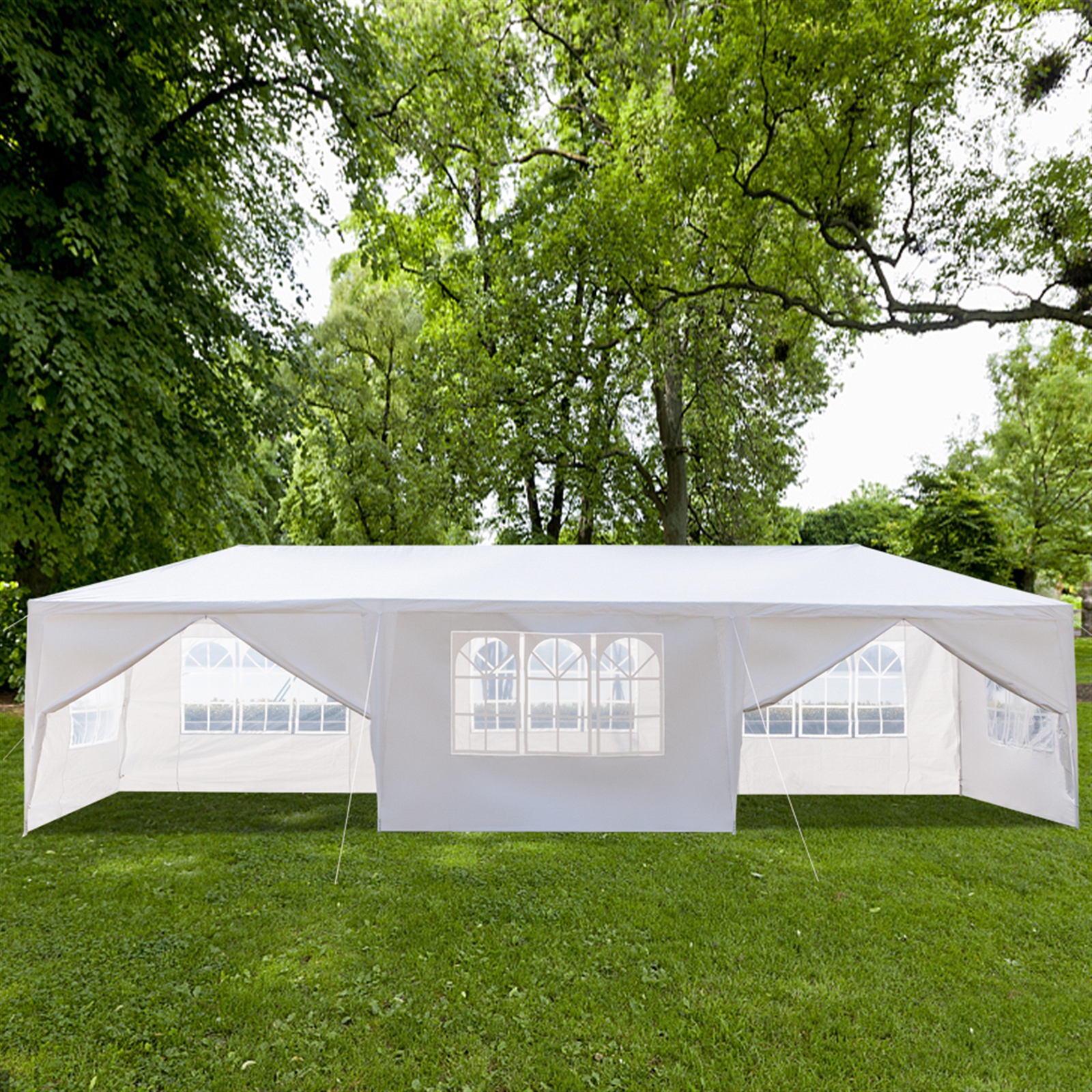 Sunshade Eight Sides Two Doors Waterproof event patio Tent wedding with Spiral Tubes awning Gardenhous White-image-666105246