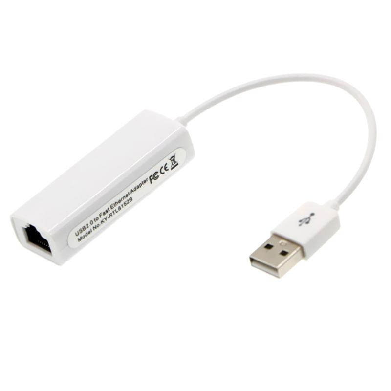 

USB2.0 Network Hub 10/100 Mbps To RJ45 Lan Network Card USB Ethernet Adapter